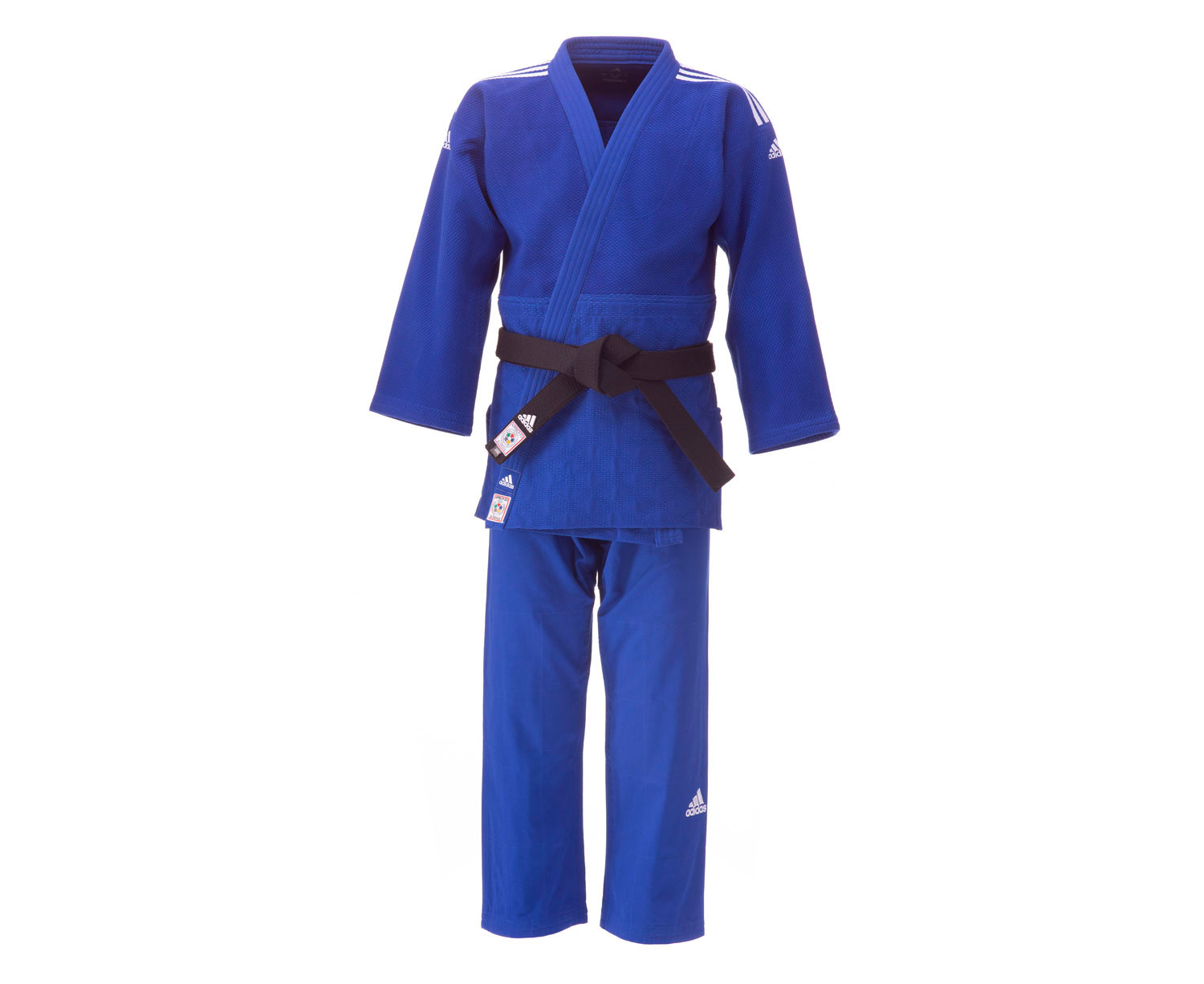 Кимоно для дзюдо Champion 2 IJF Premium синее с белыми полосками