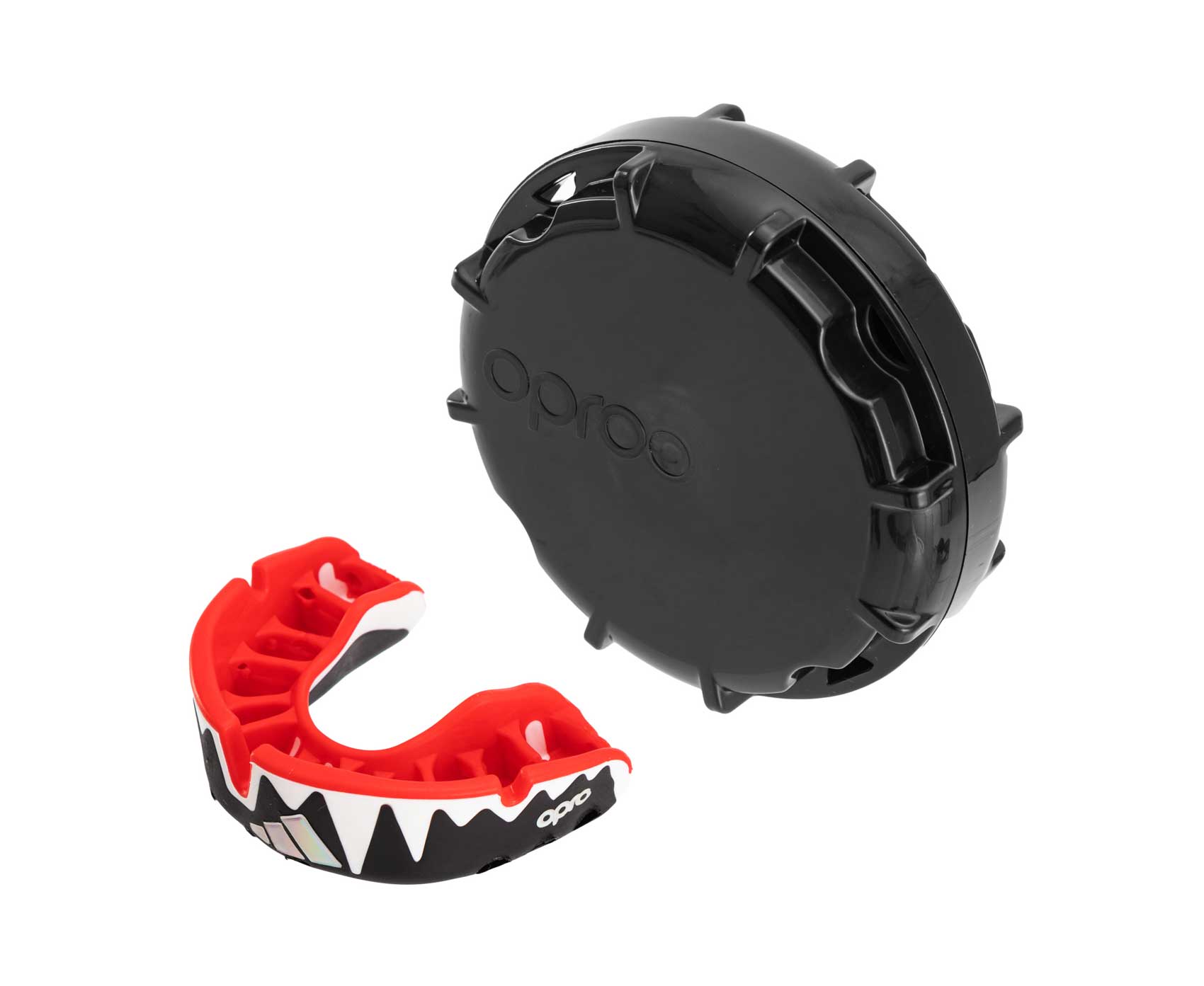 Капа одночелюстная Opro Platinum Gen4 Self-Fit Mouthguard черно-бело-красная