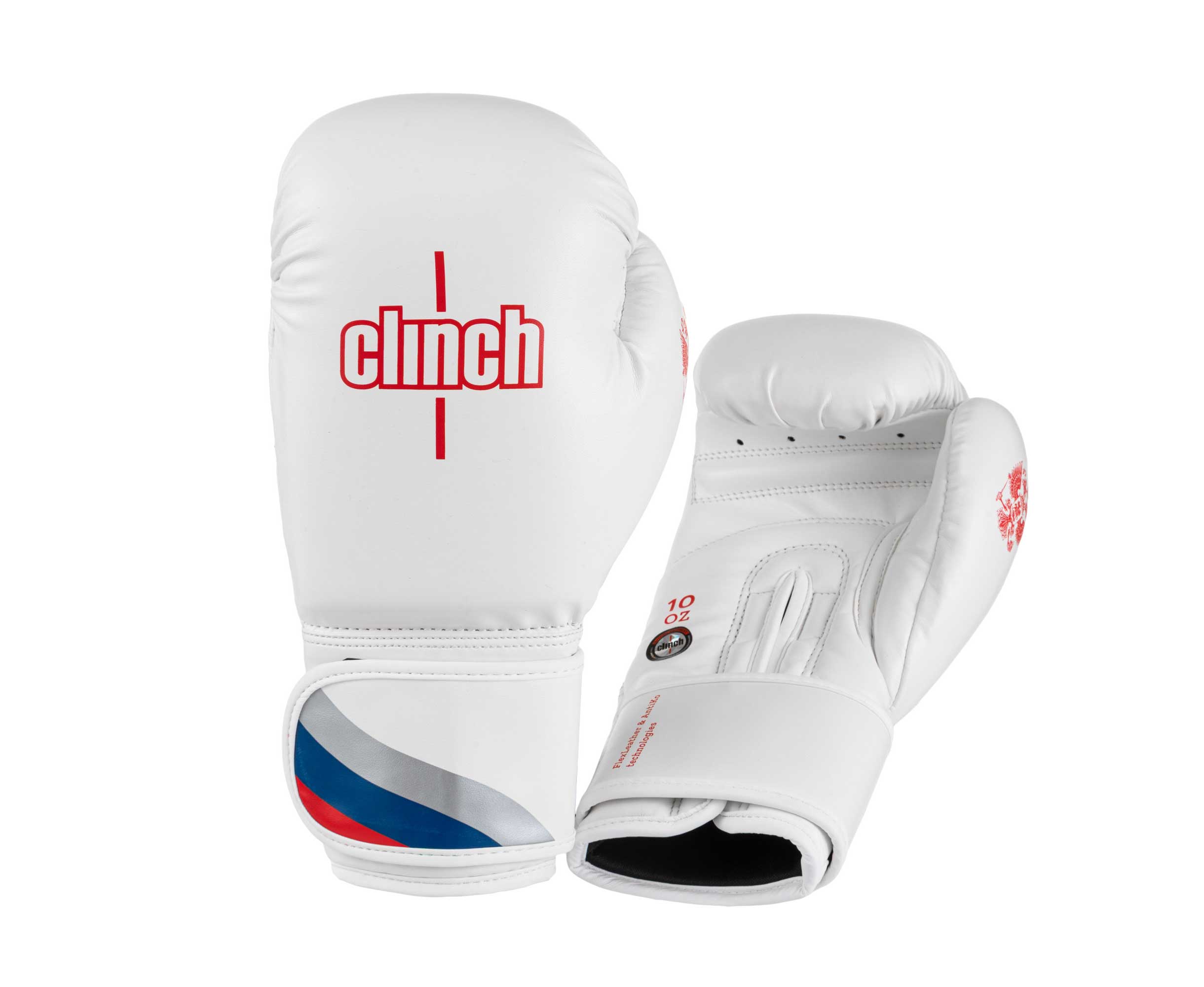 Перчатки боксерские Clinch Olimp 2.0 бело-красные