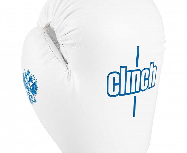 Перчатки боксерские Clinch Olimp 2.0 бело-синие фото 8