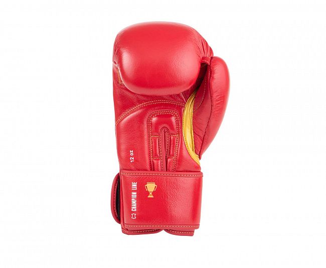 Перчатки боксерские Clinch Olimp Premium Champion Line красные фото 4