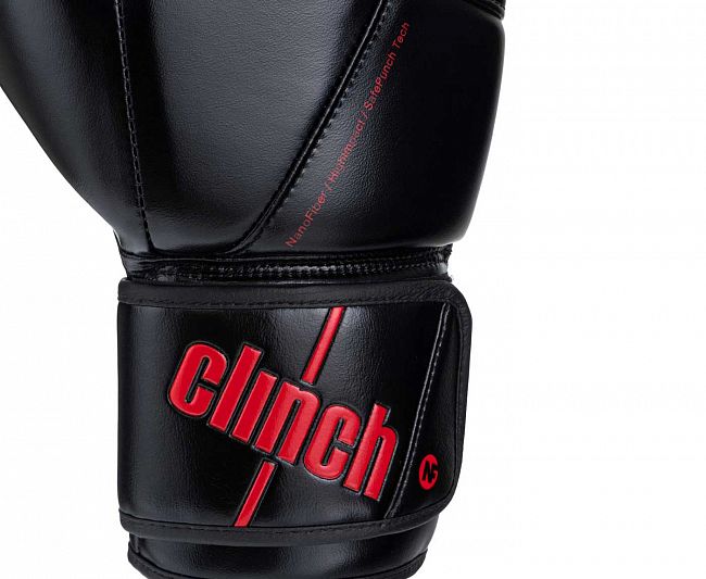 Перчатки боксерские Clinch Pro NF черно-красные фото 7