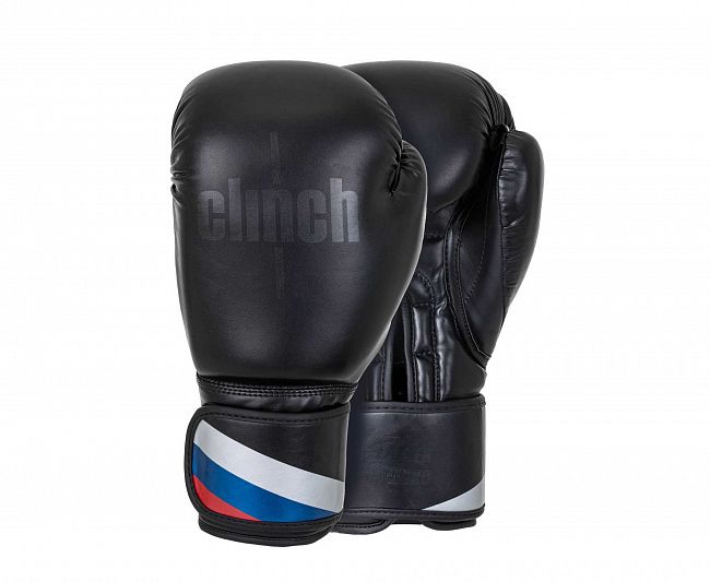 Перчатки боксерские Clinch Olimp черные фото 6