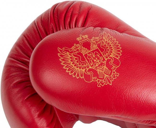 Перчатки боксерские Clinch Olimp Premium Олег Саитов красные фото 9