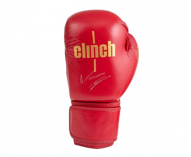 Перчатки боксерские Clinch Olimp Premium Алексей Тищенко красные фото 3