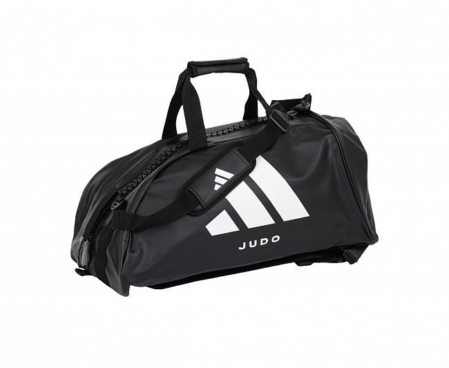 Сумка-рюкзак Training 2 in 1 PU Bag Judo M черно-белая фото 3