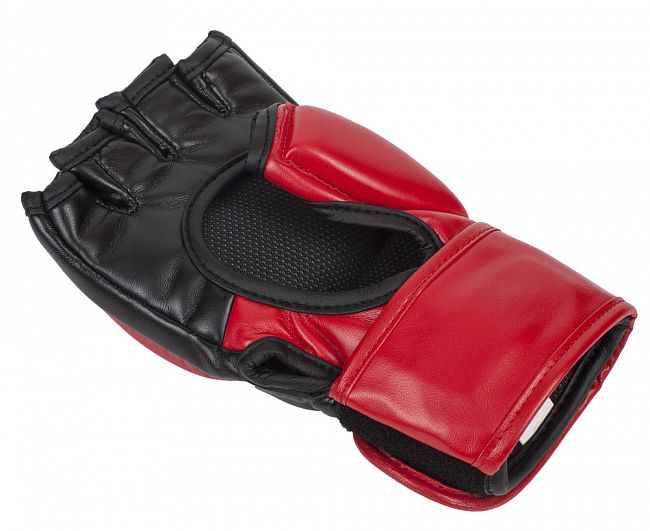 Перчатки для смешанных единоборств Clinch Combat красно-черные фото 3