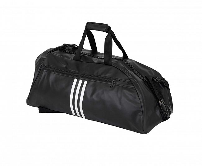 Сумка-рюкзак Training 2 in 1 PU Bag Judo L черно-белая фото 3