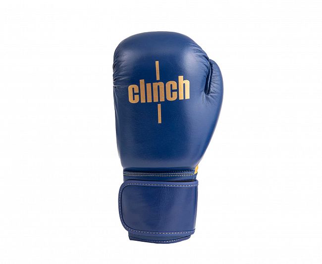 Перчатки боксерские Clinch Olimp Premium Champion Line синие фото 2