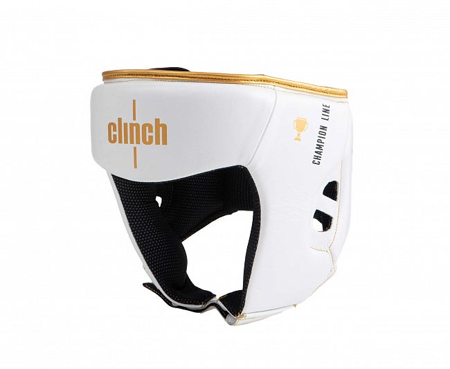 Шлем боксерский Clinch Olimp Premium Champion Line белый фото 3