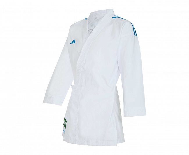 Кимоно для карате Kumite DNA WKF (2 куртки и 1 брюки) белое фото 10