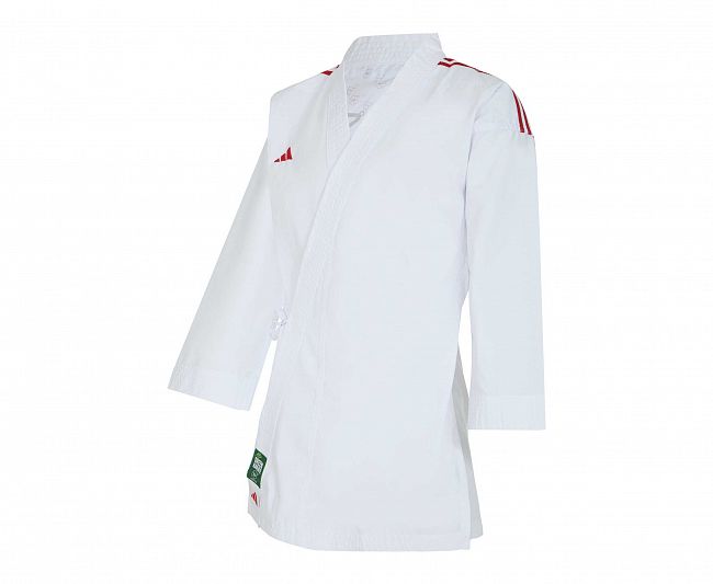 Кимоно для карате подростковое Kumite DNA WKF (2 куртки и 1 брюки) белое фото 13