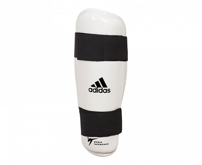 Защита голени для тхэквондо WT Shin Pad Protector белая фото 3