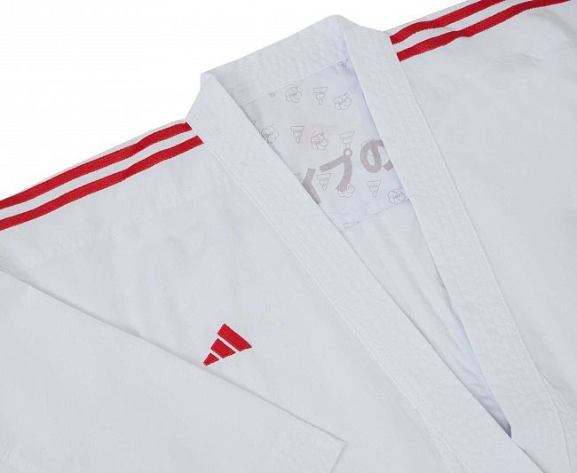 Кимоно для карате Kumite DNA WKF (2 куртки и 1 брюки) белое фото 17